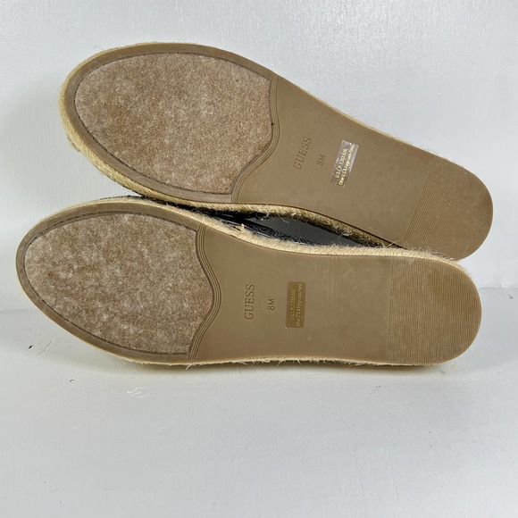 GUESS TAVA ESPADRILLE Silver sequin - Platform - Slip On Shoe -  Women's size 8 - Picture 7 of 8